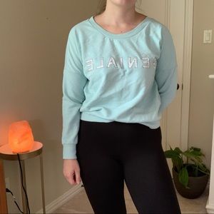 Light blue GÉNIALE sweatshirt